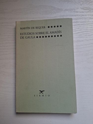 Portada del libro de Estudios sobre el Amadís de Gaula