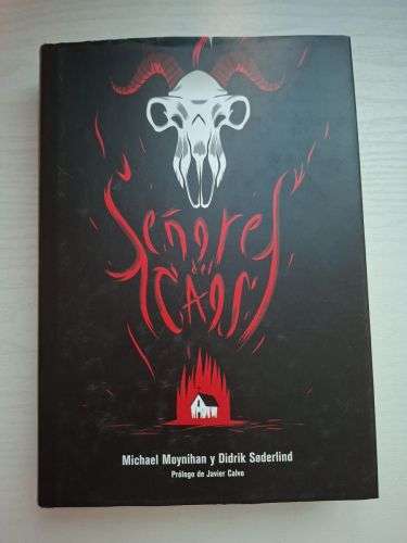 Portada del libro de Señores del caos. El sangriento auge del metal satánico.